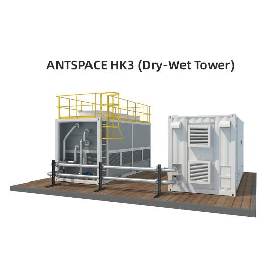 Bitmain Antspace HK3 V6 Liquid Cooling Container (1030KW, 210 Rack Space)