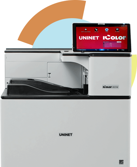 UNINET iColor 800 Digital Color + White Transfer Printer, Pro Model 120V (Includes ProRIP, SmartCUT Software, Cart, 2 Year Warranty)