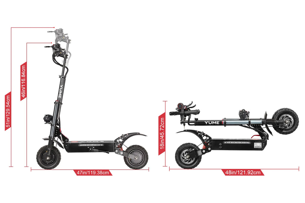 Yume Y10 Electric Scooter (52V 40MPH 2400W)
